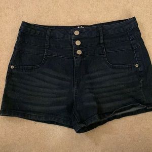 Tokyo Darling by Aeropostale high waisted dark wash shorts